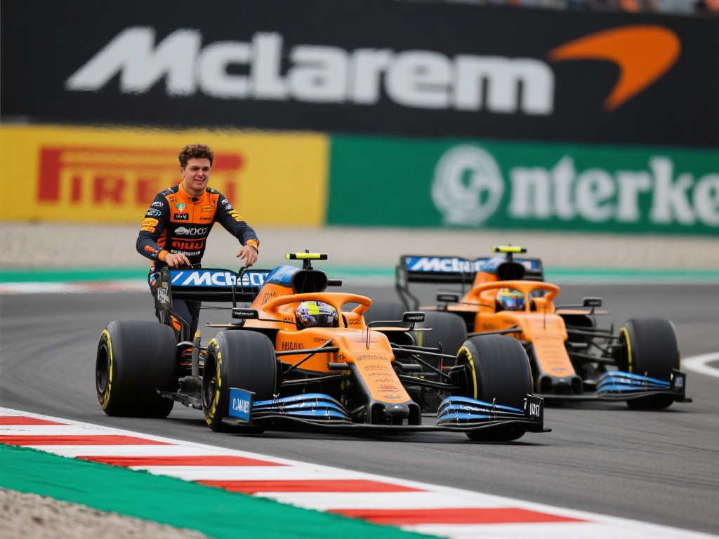 F1迈阿密站皮亚斯特里三连冠 迈凯伦前二再创辉煌 而队友兰多·诺里斯同样以稳定的发挥,在比